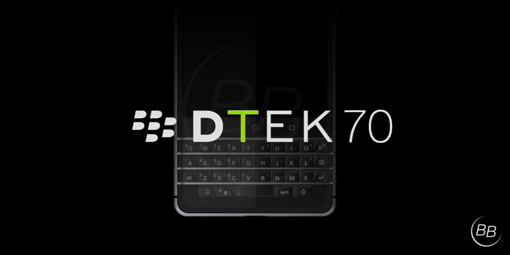 BlackBerry 'Mercury' sẽ có tên thương mại là DTEK70?